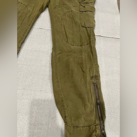 [US10]Polo by Ralph Lauren Green Cargo Pants Jogger Tencel WMN Military - Picture 4 of 7